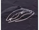 Lange stylische Silberohrhaken