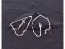Lange stylische Silberohrhaken