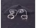 Langkettige Silberohrhänger mit kleinem und grossem Clipverschluss