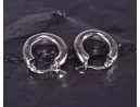 Massive Silberohrringe mit Clipverschluss