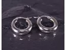 Massive Silberohrringe mit Clipverschluss