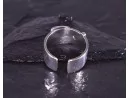 Moderner Silberring mit Silberschnalle