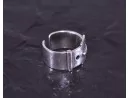 Moderner Silberring mit Silberschnalle