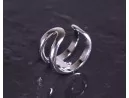 Modischer Silberring offen