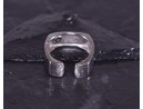 Quadratischer Silberring offen