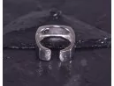 Quadratischer Silberring offen