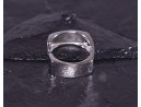 Quadratischer Silberring offen