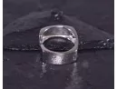 Quadratischer Silberring offen