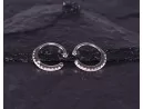 Silberohrclips mit Strasssteinen