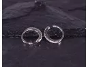Silberohrclips mit Strasssteinen