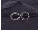 Silberohrclips mit Strasssteinen