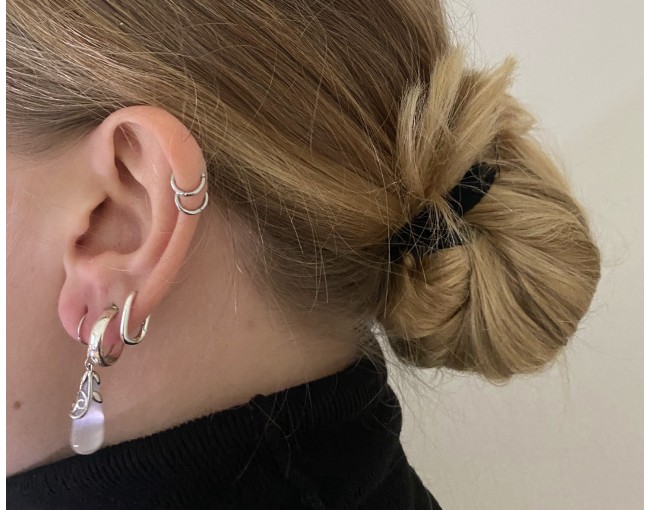 Silberohrhänger mit Katzenauge Opal
