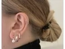 Silberohrhänger mit Perle