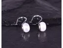 Silberohrhänger mit Perle