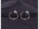 Silberohrring mit Zirkonstein
