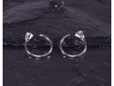 Silberohrring mit Zirkonstein