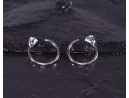 Silberohrring mit Zirkonstein