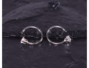 Silberohrring mit Zirkonstein