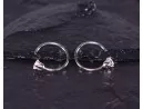 Silberohrring mit Zirkonstein
