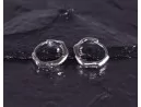 Silberohrringe mit abgerundeter Sternform