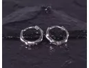 Silberohrringe mit abgerundeter Sternform
