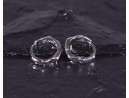 Silberohrringe mit abgerundeter Sternform
