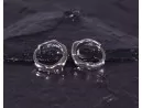 Silberohrringe mit abgerundeter Sternform