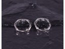Silberohrringe mit abgerundeter Sternform