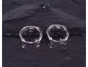 Silberohrringe mit abgerundeter Sternform