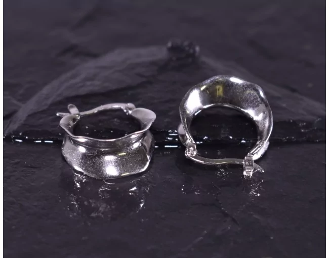 Silberohrringe mit naturnahem Motiv