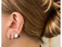 Silberohrringe mit Stacheldrahtmotiv