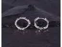 Silberohrringe mit Stacheldrahtmotiv