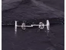Silberohrstecker mit Briefmotiv