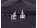 Silberohrstecker mit Briefmotiv