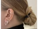 Silberohrstecker mit durchgezogenem Kreis