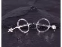 Silberohrstecker mit durchgezogenem Kreis