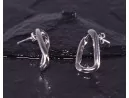 Silberohrstecker mit dynamischer Form
