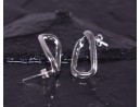 Silberohrstecker mit dynamischer Form