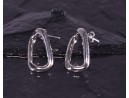 Silberohrstecker mit dynamischer Form