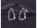 Silberohrstecker mit dynamischer Form
