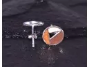 Silberohrstecker mit farbigem Mosaikkreis