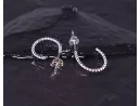 Silberohrstecker mit Kordelmotiv