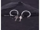 Silberohrstecker mit Kordelmotiv