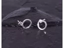 Silberohrstecker mit Kreismotiv