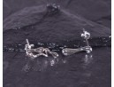 Silberohrstecker mit kunstvollen Wassertropfen