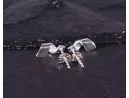 Silberohrstecker mit moderner Welle
