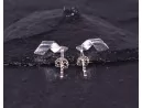 Silberohrstecker mit moderner Welle
