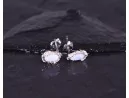 Silberohrstecker mit ovalem Opal