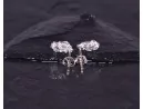 Silberohrstecker mit ovalem Opal