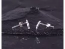 Silberohrstecker mit Papierflugzeug Motiv